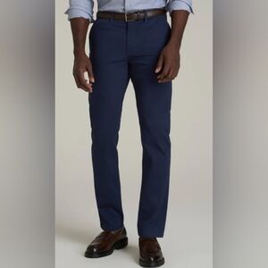 American Tall Men's Straight Blue Chino Pants Size 34 x 40 Long NEW NWT